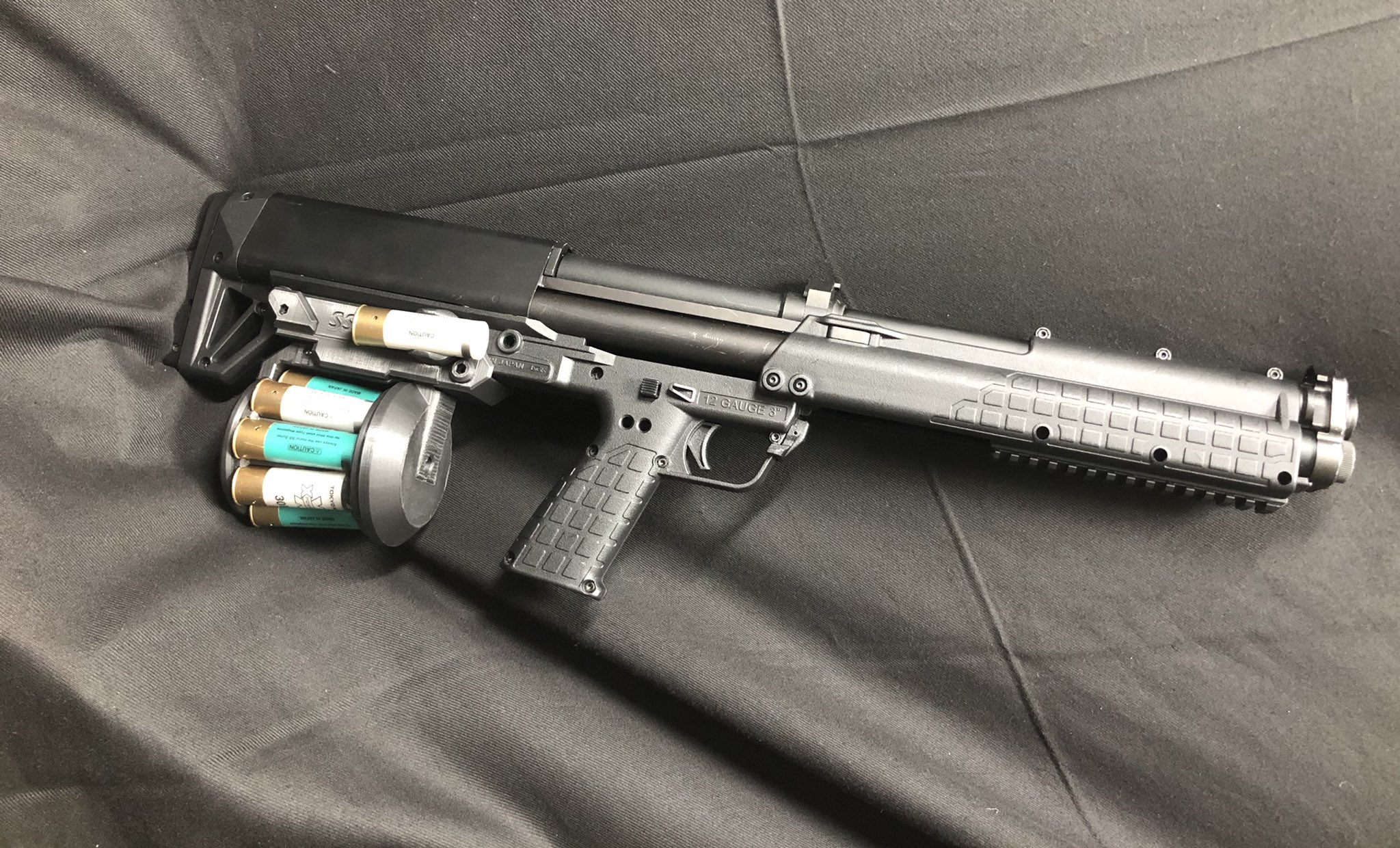 3DP製 リボルバー ショットガン ガス ショットシェル モスカート