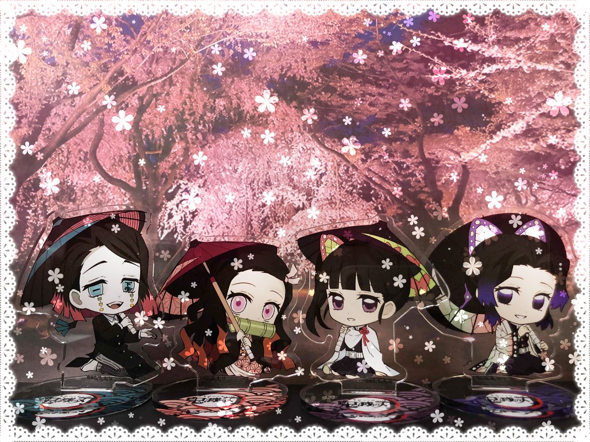 みんなで夜桜お花見女子会よ 瑚潟のイラスト みんなで夜桜お花見女子会よ 瑚潟のイラスト