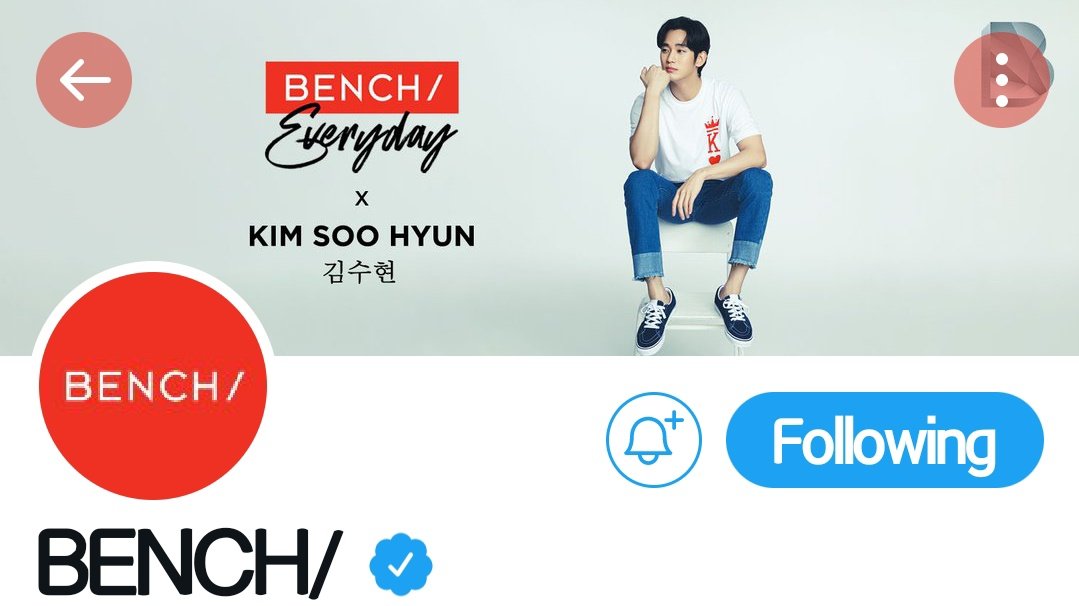 KimSoohyunshiph's tweet photo. WOW❕ 

@benchtm have updated their header Twitter page and it's KimSoohyun and its official🥰

#KimSooHyun 
#KIMSOOHYUNxBENCH https://t.co/EGwF2Dsr52