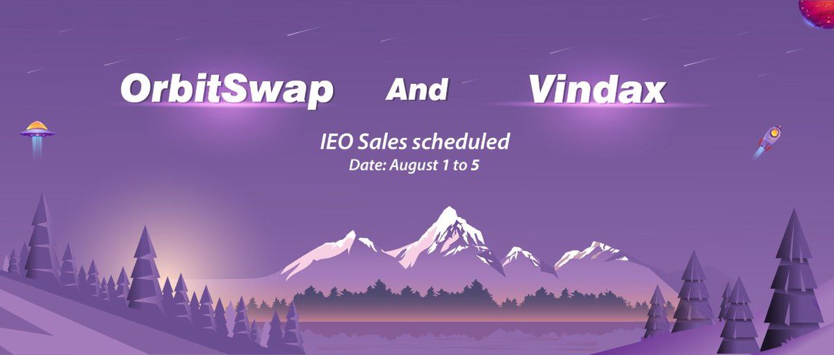 orbitswap's tweet photo. Do not miss this guys! #Orbitswap #IEO at #Vindax on 1st August 2021. Any unsold Token after softcap will be burnt. #BSC #BSCGem #Binance #cryptocurrencies #DeFiFarms #YieldFarming #staking #margin #gaming #nft #OptionsTrading all in 1 platform.🪐💥👀👀 https://t.co/xmmXsNJOhy