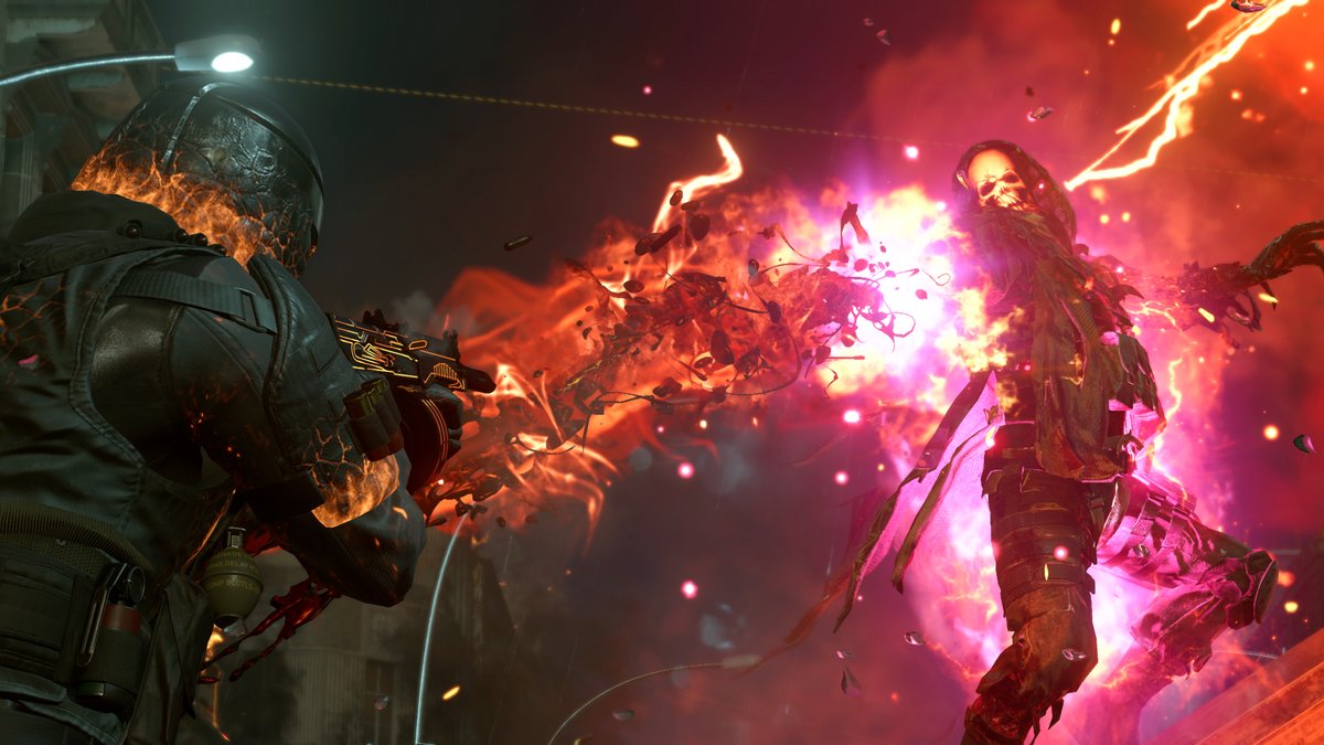 Treyarch's tweet image. #MauerDerToten. Rush 24/7. Capture the Flag. Cranked Moshpit. OTs 9 SMG. Prestige Shop Blueprints. Zombies Onslaught: Accelerated. Nuke Scorestreak. It’s all here.

Season Four Reloaded is NOW LIVE in #BlackOpsColdWar!