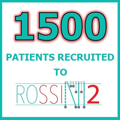 ROSSINI2 (@rossini2trial) on Twitter photo What an achievement! 1500 patients recruited into
<a href="/ROSSINI2Trial/">ROSSINI2</a>. Congratulations to the PI - <a href="/jules_cornish/">Julie Cornish</a> and the rest of the team at The University Hospital of Wales (<a href="/CV_UHB/">Cardiff and Vale University Health Board</a>) for recruiting the 1500th patient. Thank you!
#only5110togo #NotoSSI #Surgicaltrials What an achievement! 1500 patients recruited into
<a href="/ROSSINI2Trial/">ROSSINI2</a>. Congratulations to the PI - <a href="/jules_cornish/">Julie Cornish</a> and the rest of the team at The University Hospital of Wales (<a href="/CV_UHB/">Cardiff and Vale University Health Board</a>) for recruiting the 1500th patient. Thank you!
#only5110togo #NotoSSI #Surgicaltrials