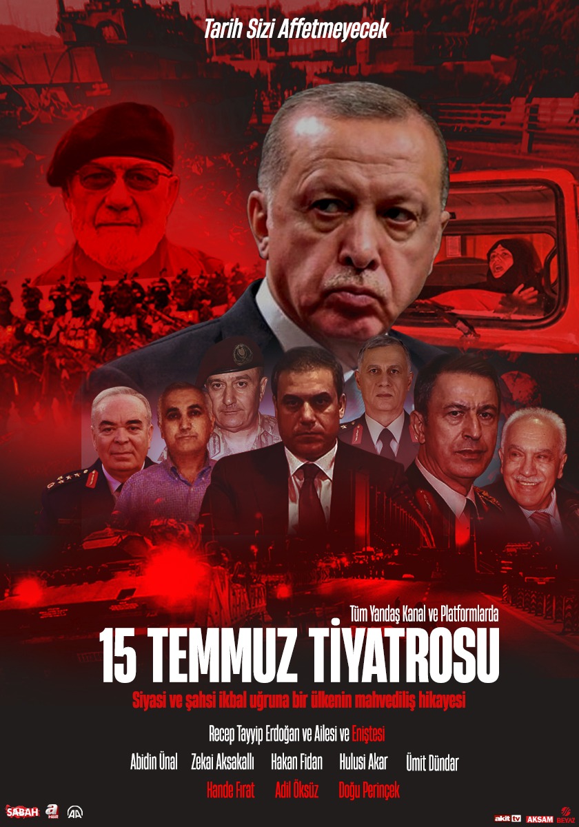 15 Temmuz'dan bu tarafa 5 yıl geçti. Siz hiç şimdiye kadar Rte ve taraftarlarından birisinin "kim 15 Temmuz çakma darbesini yaptıysa ve nemalandıysa Allah bin belasını versin, iki dünyasıda Cehennem azabı ile inlesin" diye duydunuzmu? Duyamazsınız çünkü yapanlar kendileridir.