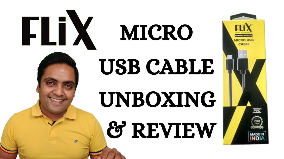 shahankushyt's tweet image. FLiX (Beetel) Durable Nylon Braided USB to Micro USB Data Sync to 2A Fast Charging Cable Unboxing and Review

youtu.be/c2dxJ5RLYsI

#bestmicrousbcable #microusbcableunder100 #flixmicrousbcable #techwithankush @YouTubeCreators @YouTubeIndia