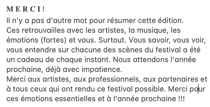 Francofolies tweet media