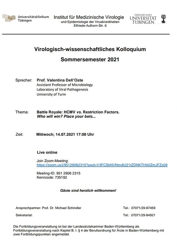 Vip Lab at the #UniversityofTubingen! #HCMV <a href="/uni_tue/">Universität Tübingen</a>