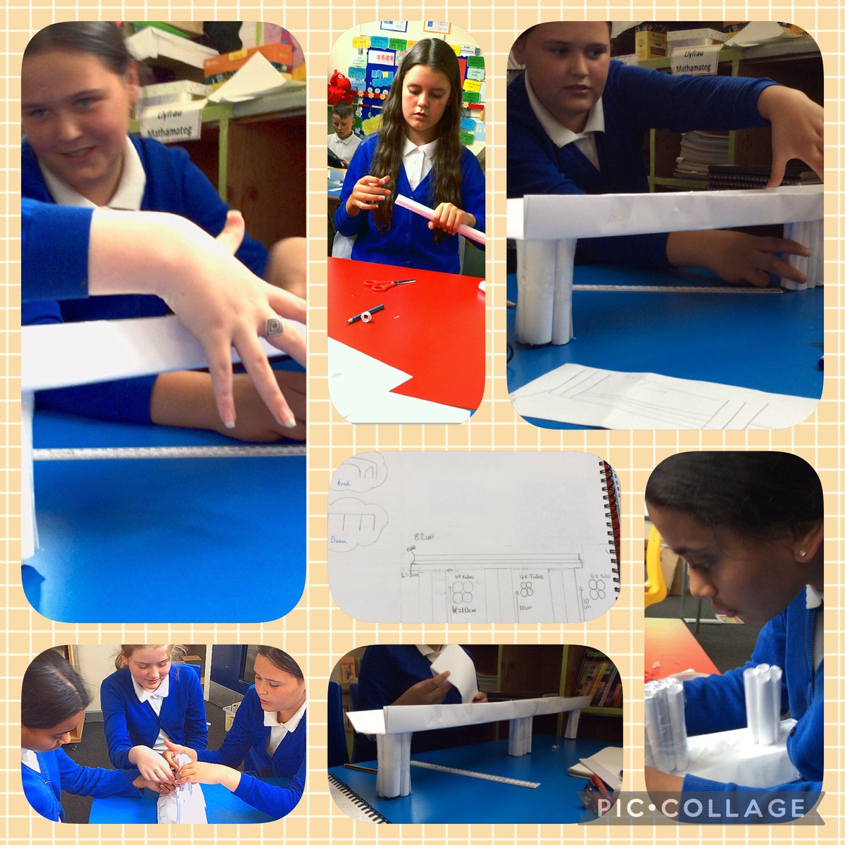 Dosbarth Palm have risen to the challenge building bridges with only paper and sticky tape. #architectsofthefuture #stemweek.