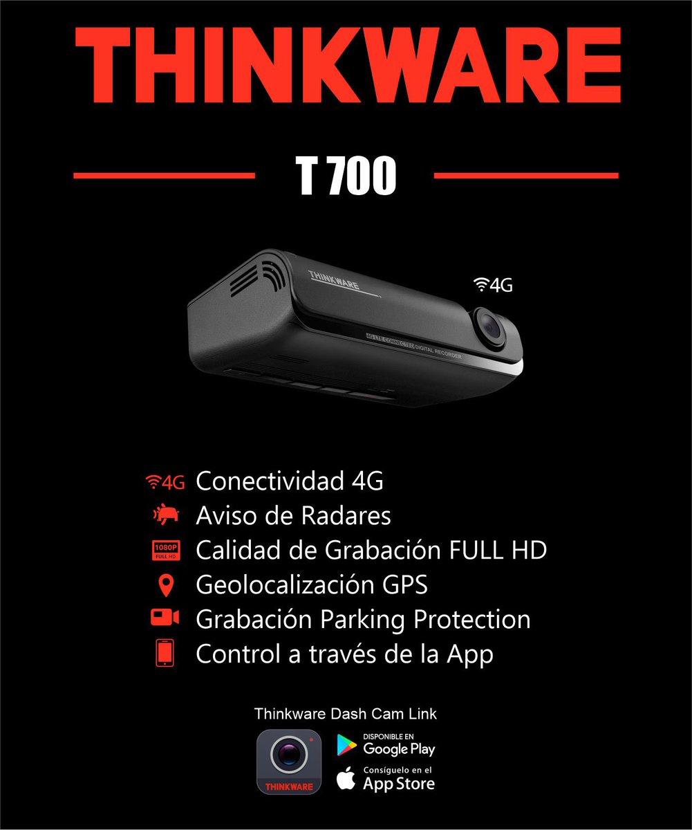 techauto_es's tweet photo. Incorporamos un nuevo producto de la familia THINKWARE, La Dash Cam T700. Descúbrela en nuestra web!
https://t.co/8VvTGG65lg https://t.co/RrE9GVBGKN