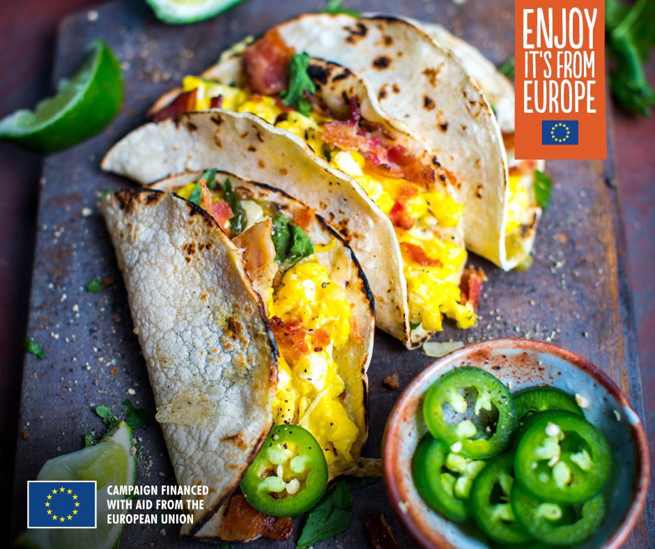 NDC_ie's tweet photo. Start your morning off right with our seriously cheesy Breakfast Tacos. You can whisk them up in just 15 mins – Winning!
Check out the recipe here 👉  https://t.co/q9kvrHgO66
#cheeseyourway #enjoyitsfromeurope #atastymessagefromeurope 🇪🇺 https://t.co/wpYn24cNye