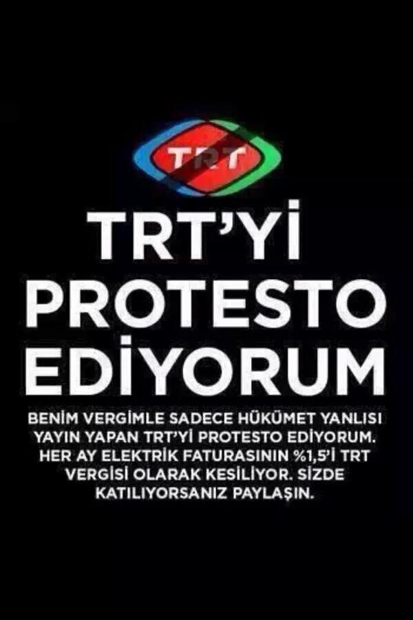 Devlet televizyonunun bir siyasi partinin propaganda aracı haline dönüştürülmesinden itibaren, #trtseyretmiyorum

#HilalTRTdenDefol