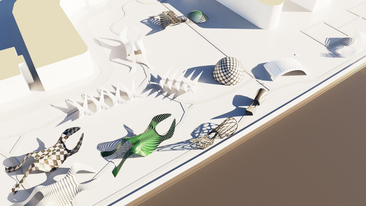 dimitarsp's tweet photo. Welcome to the Jungle - always having lots of Fun teaching architecture students about Blender's potential within architecture. #b3d #blender #architecture #design #geometrynodes #subdiv https://t.co/9ZWVHgIRil