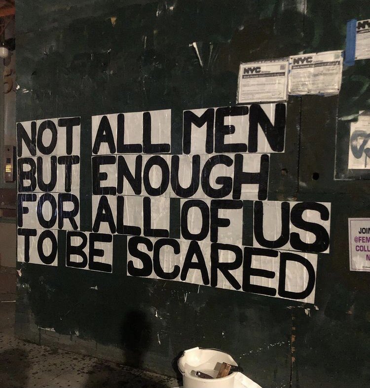 fearofyou's tweet photo. Feminist Collages NYC, Greenwich Village, 14 june 2021. https://t.co/HyWZgaKCwo