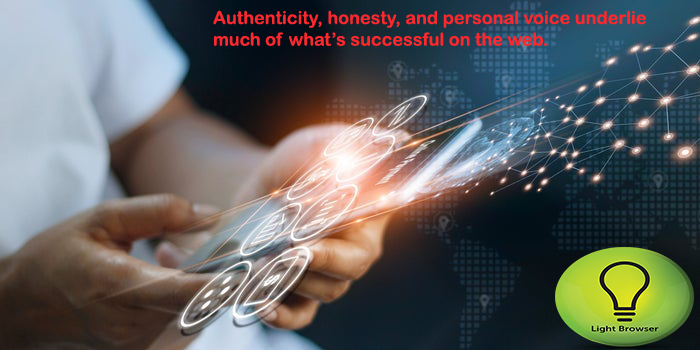 BrowserLight's tweet photo. Authenticity, honesty, and personal voice underlie much of what’s successful on the web.
#GeM
#webDesign
#webdevelopment
#WebDesignning
#ecommerce
#DigitalMarketing https://t.co/yUl0S0UVIY