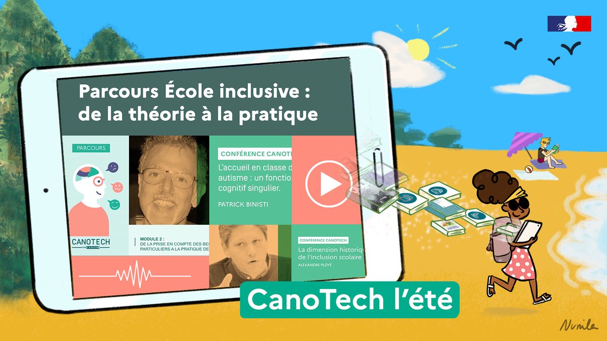 #CanotechLété - 📺Découvrez notre playlist Youtube "Parcours #écoleinclusive : de la théorie à la pratique" comprenant 9⃣ replays de webinaires.
✅Elèves à #HautPotentiel, déficiences visuelles, troubles dys... sont autant de thématiques abordées
👉youtube.com/playlist?list=…