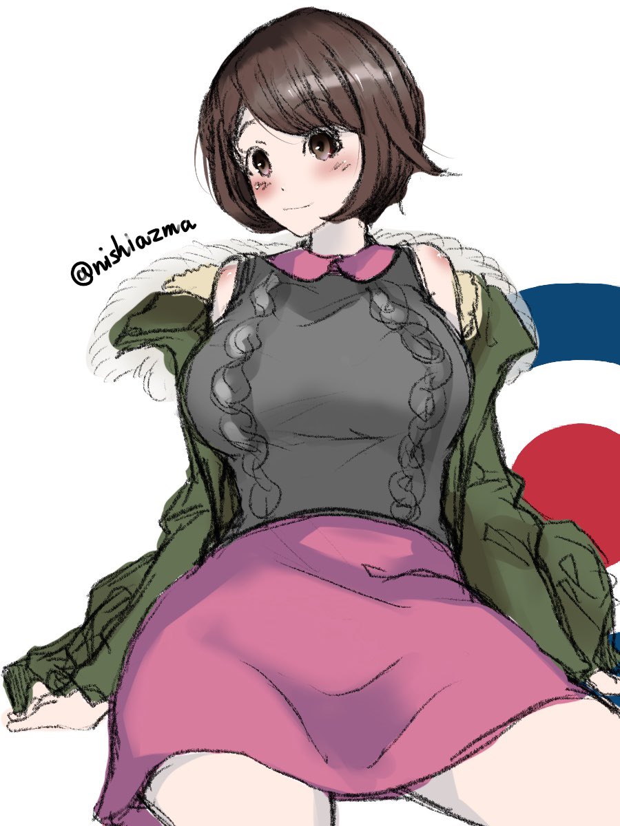 顔つきだけでユウリと分かるまでに描ければ、例えばこんな60`sのモッズ風ユウリができるわけですよ。せっかくガラル地方のモチーフがイギリスだし。 