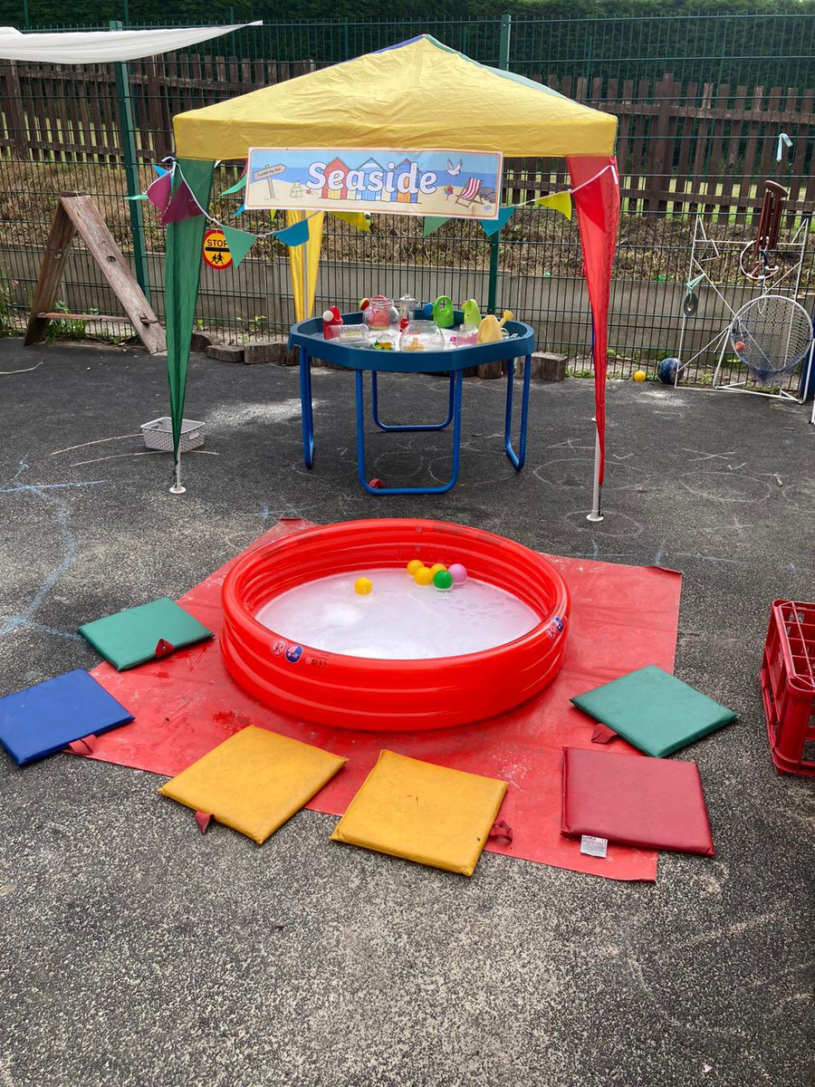 communitypresch's tweet photo. Pre-School is all ready for a day at the seaside. Don’t forget flip flops and sun cream !! #seaside #eyfs https://t.co/ARY9dCJpFV