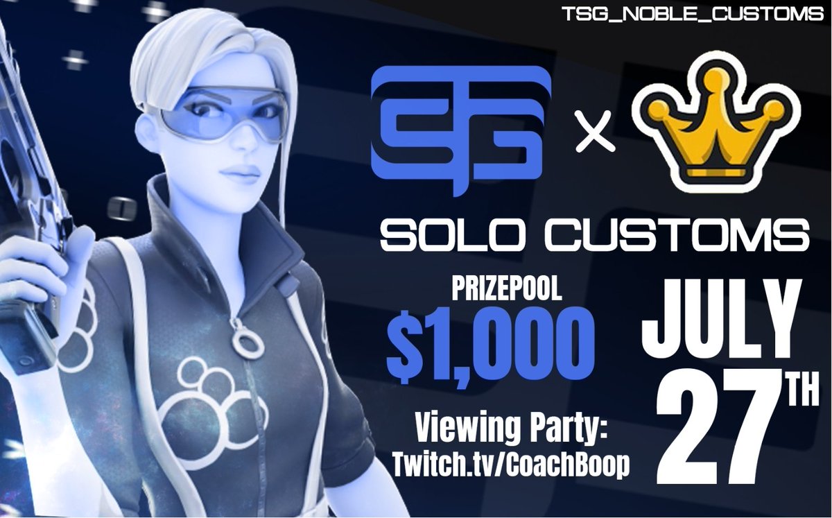 Announcing the @TSGangEsports x Noble $1000 Solo Cup.

90 Pro Invites, 9 Open Qualifier spots.

1 Giveaway Spot (Tag 1 &amp; Follow @TSGangEsports )

Open Qualifiers: 20th of July, 18:00 CET / 17:00 UK

Finals: 27th of July, 18:00 CET / 17:00 UK

Register now:
system-beta.warlegend.net/play/rooms/203…