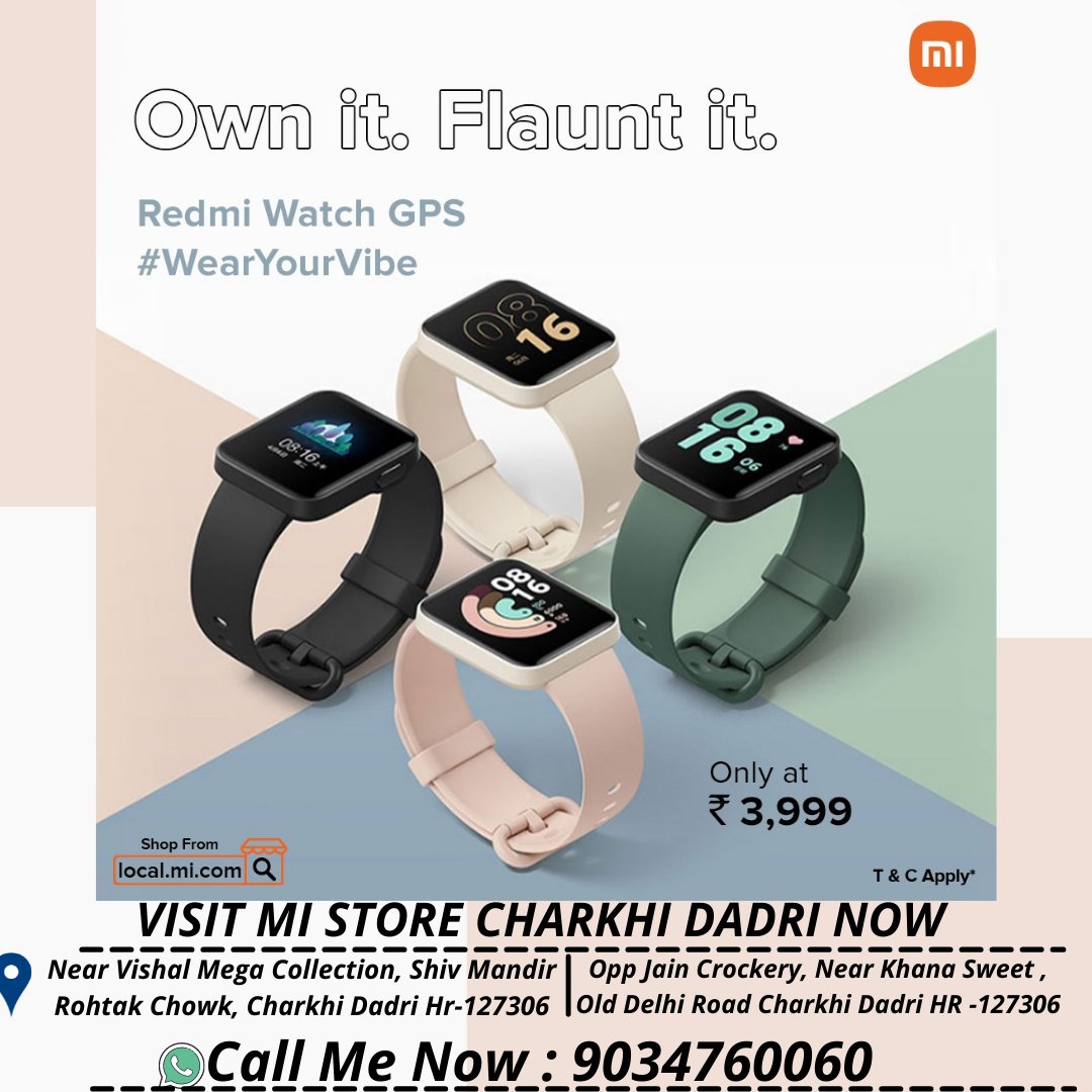 mistoredadri's tweet photo. #WearyourVibe with the #Redmiwatch that will wake you up from slumber! Get ready to shake it up!
We are waiting to see your gorgeous workout selfies! No, sleeping is not an exercise. Jump, walk, run and just be your #BetterSelf
#mi #smartwatch #redmismartwatch #mistoredadri https://t.co/byDkuc7Ofj