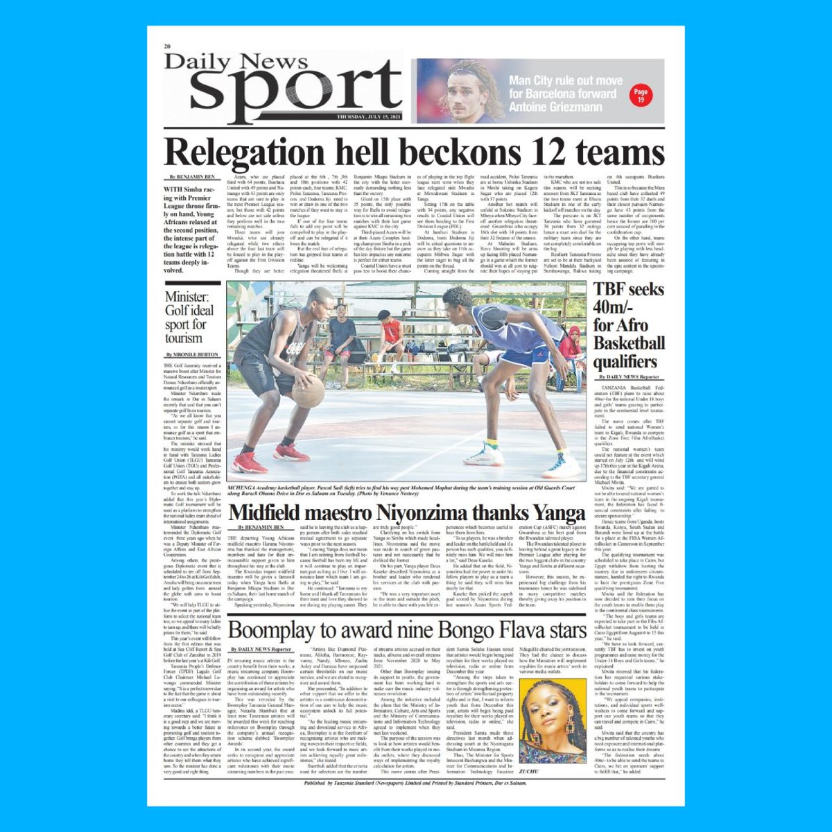 HabariLeo's tweet photo. #MAGAZETINI Kurasa za mbele, 'Samia ajivunia Mkapa'
#habarileoupdates #dailynewsdigitalupdates #jiungetukuunganishe #tsnapp https://t.co/5nzIBBM8mF