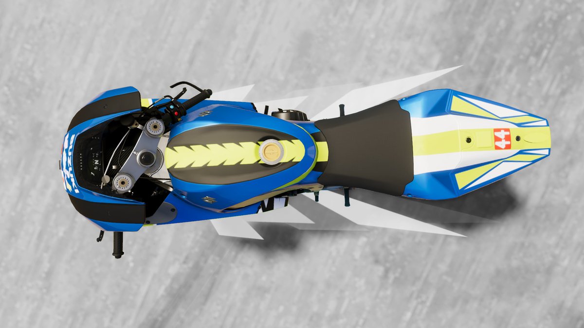 view_normaluser's tweet image. just #TheCrew2 livery that i make in game like probaly year ago and slap it on the new bike
[the livery only available on PC]
For Suzuki GSX-RR
Tags:PRO RACING , CARTOON , MOVIES , FUN , LOGO , Paintable:YES   but stock blue is the  best
#bakuon