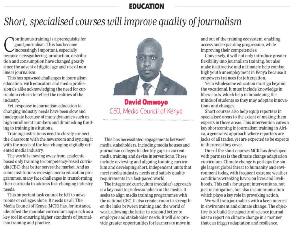 Media Council of Kenya tweet media