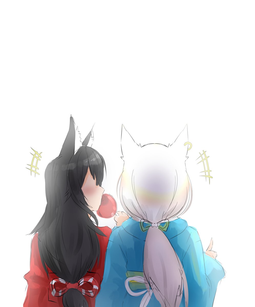 フブキ「この瞬間が永遠に続くことを願っています。rkgk

#絵フブキ #大神ミオ新衣装」|🌲提督.くきち🌲のイラスト