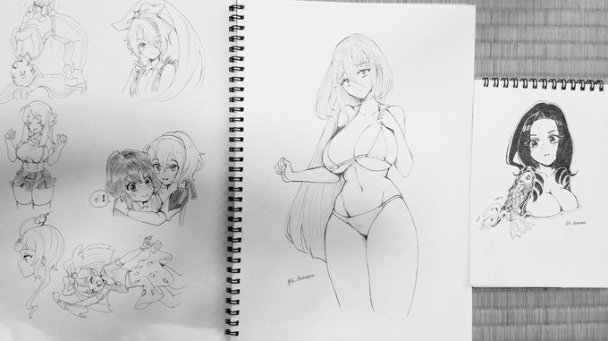 スケッチブック新しいのは大きいサイズ買っていい感じ 