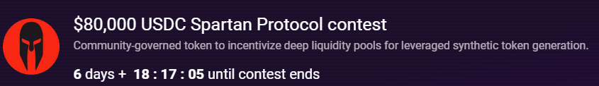 SpartanProtocol's tweet photo. SPARTANS!
The official Spartan Protocol Telegram is located at https://t.co/JrDsjKoPe4. Accept no substitutes.
Join us as we await completion of the @code423n4 contest, and to discuss all the latest news regarding V2 as we #movetomainnet.
$SPARTA https://t.co/uUb2xq7Zwc