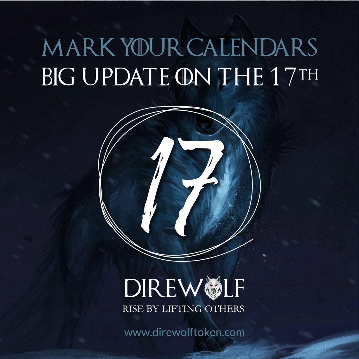 PackDirewolf's tweet photo. DireWolf has some big "news" coming out on the 17th!
Mark your calendars and keep your eyes on the space
#Direwolf #DirewolfToken #DireSwag #DireWorld #Play2Earn #UntamedIsles https://t.co/k9ibj5Vbdq