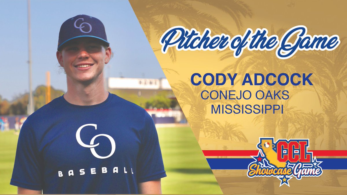 CCL_Baseball's tweet image. Our 2021 CCL Showcase Game Award winners🤩

Congrats to the following players:
@cody_adcock4 @Conejo_Oaks 
Drew Cowley @ArroyoSecoCCL 
Riley Lamb @SolanoMudcats 

#CCLBaseball @BallySportWest