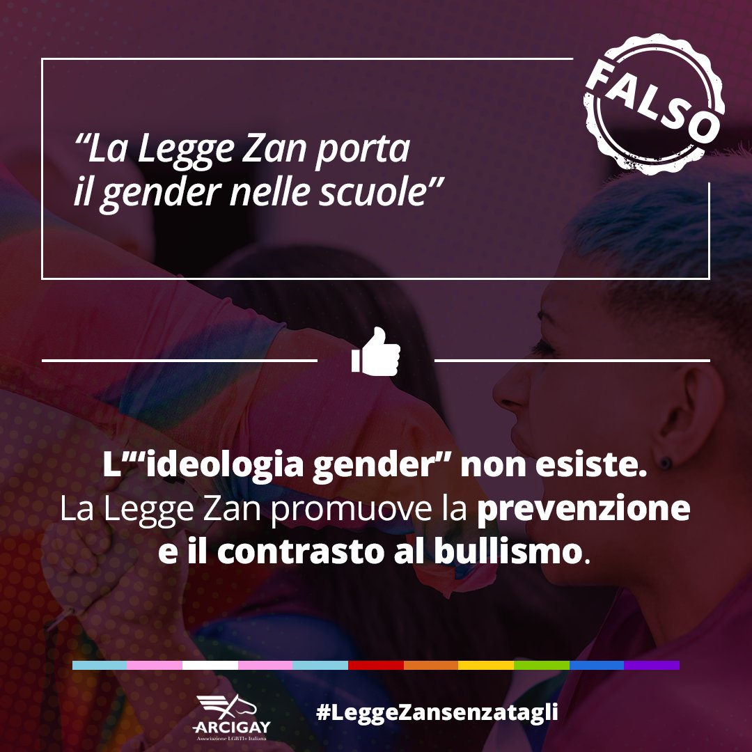 #LeggeZansenzatagli prevede azioni positive per promuovere l’inclusione e combattere le discriminazioni. Istituisce la Giornata mondiale contro l'omotransfobia 17/5 che celebra la data del 90 #OMS ha rimosso l'omosessualità dall'elenco delle malattie mentali #Nonunpassoindietro