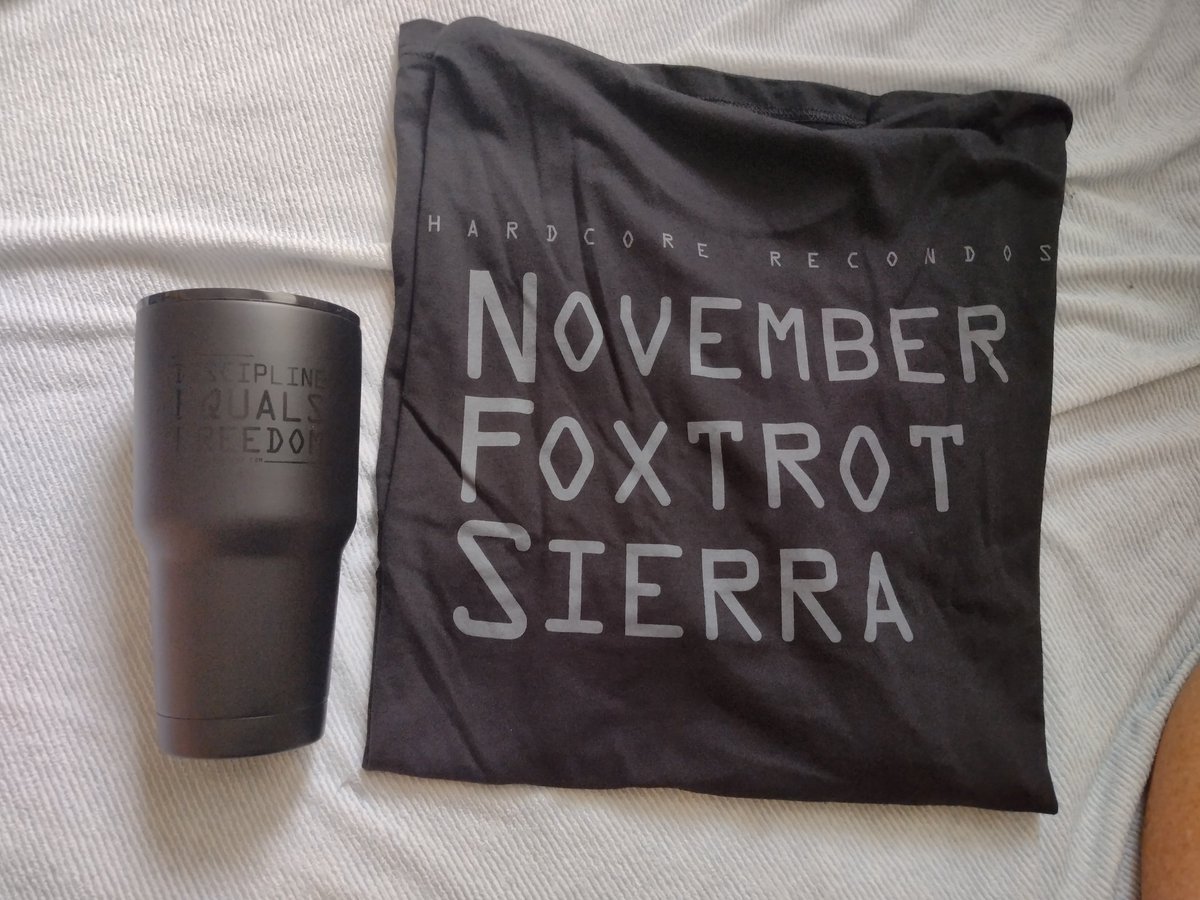 ReadyCharlie's tweet photo. @jockowillink @echocharles   No, Thank You for all of the excellent podcasts.  Got this Awesome gear delivered today. #NFS https://t.co/s1Heeni5fR