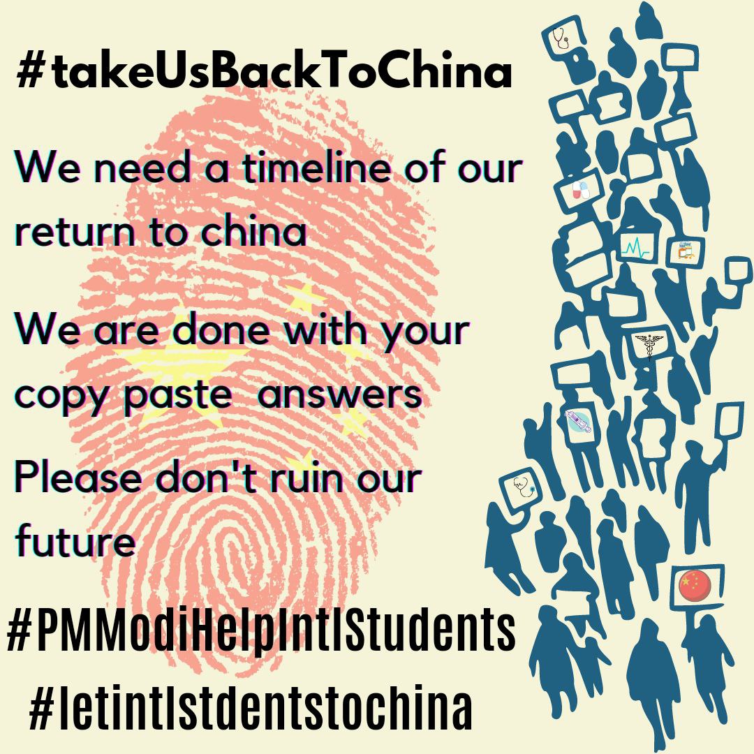 alapan2001's tweet photo. #takeUsBackToChina 
#ChinaGiveVisaToStudents 
#PMModiHelpIntlStudents https://t.co/51LbKNq8Rb
