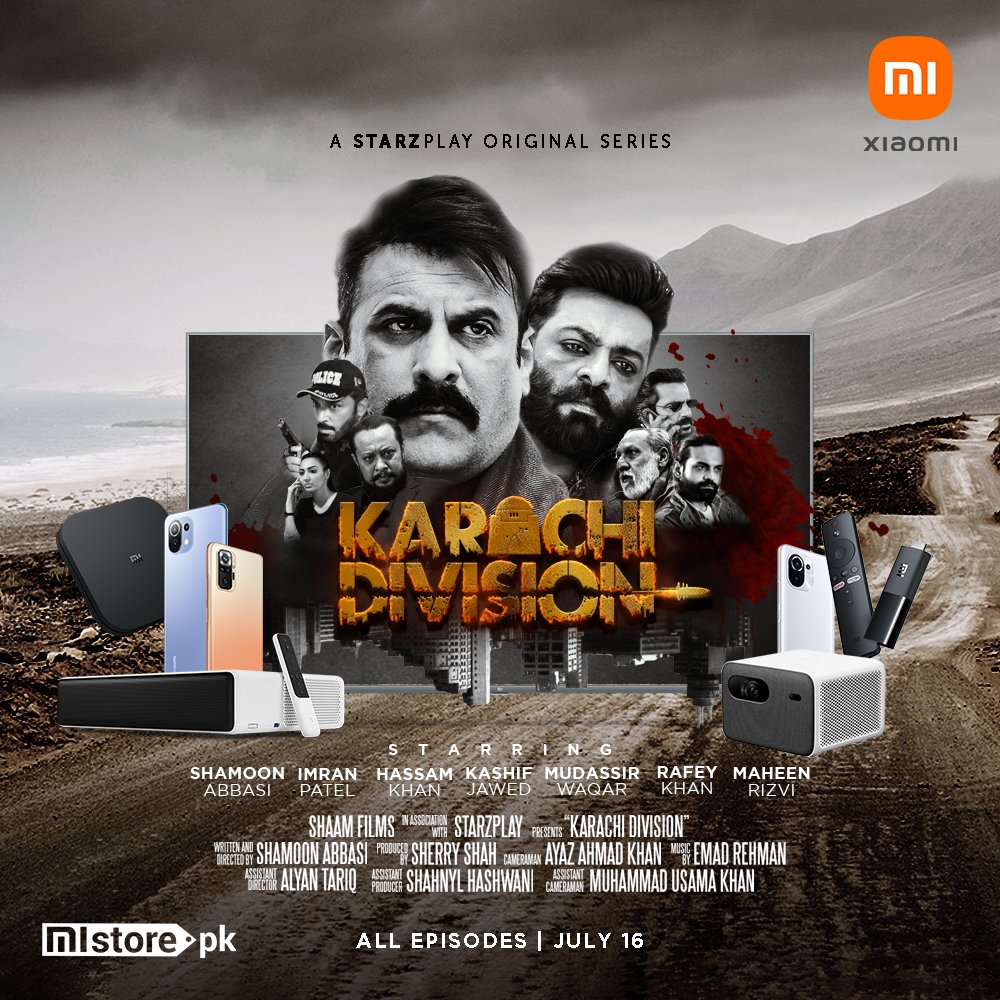 MistorePk's tweet photo. 1 day to go till Karachi Division hits the @STARZPLAY by Cinepax.
Are you excited to witness the rivalry between two gangs in one city. Find out more in Karachi Division, a STARZPLAY original crime drama.
#MistorePakistan #STARZPLAYbyCinepax #XiaomiPakistan https://t.co/VdeXOVDzlz