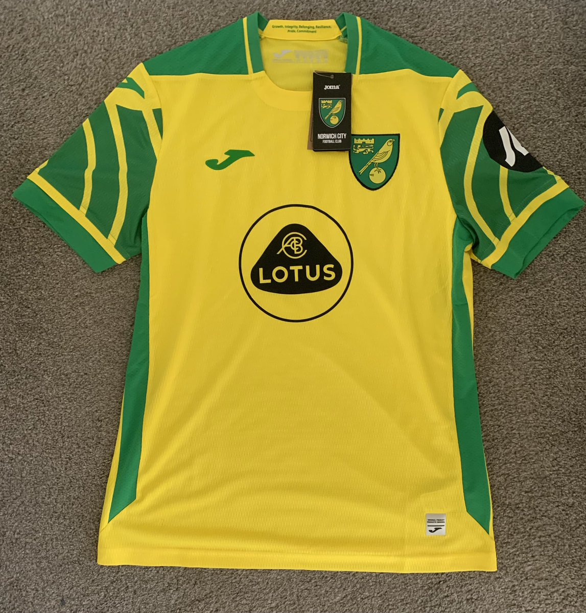 Today was a good post day! 💛💚 today’s @homeshirts1 is the new @JomaSportUK #ncfc home shirt, big fan of this & the new training shirts. Looking forward to seeing the away & 3rd soon! #ncfc #otbc @ChatShirt @The_Kitsman