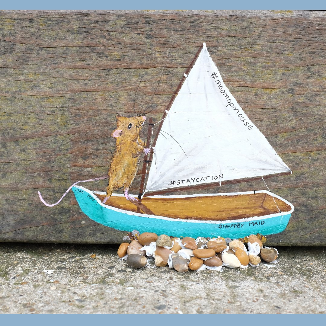 HelloHerneBay's tweet photo. #HerneBay has welcomed a very special visitor for a #staycation - have you spotted her around the town and seafront yet? Here's a clue: She arrived at sea, stopped off for some fun and treats before heading to a teeny museum...#moomopmouse https://t.co/Ed7i8m0MUF