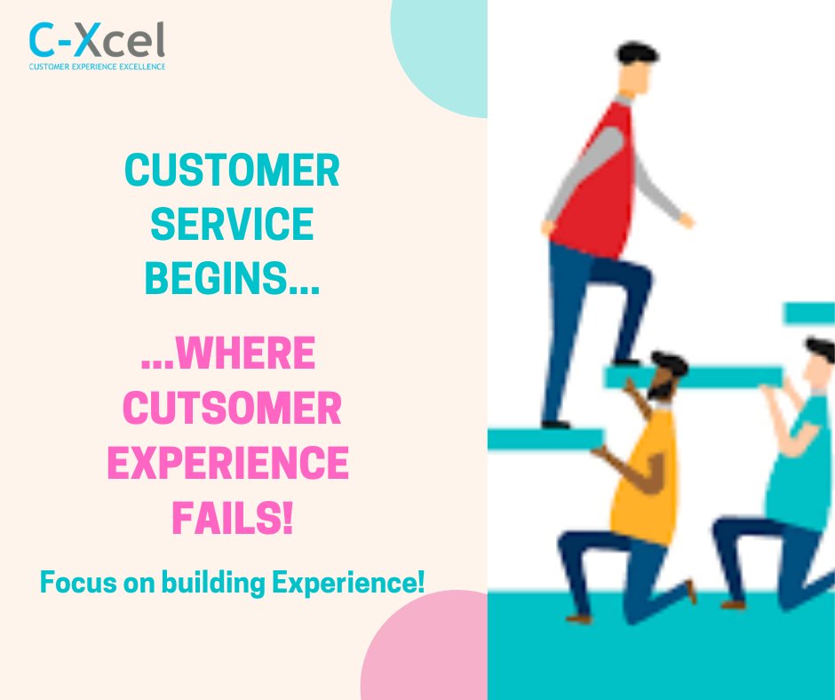 xcel_c's tweet image. #CustomerService begins where #CustomerExperience fails. Focus on building Experiences that have low dependence on service to pick up the threads.
What are you focused on building?
#CX #CXCEL #Customerfirst #Business #strategy #planning #care #service #customers #enterprise
