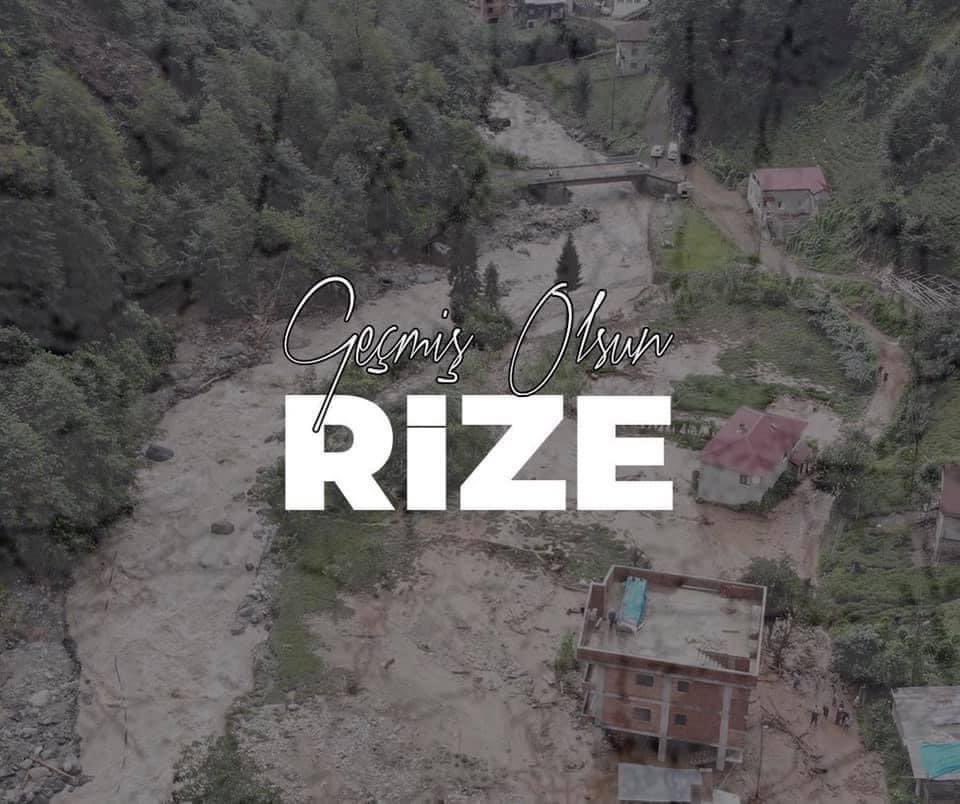 #Rize'de yaşanan sel felaketinde yaşamını yitiren yurttaşlarımıza Allah'tan rahmet diliyor, selden etkilenen herkese geçmiş olsun dileklerimi iletiyorum.
#gecmisolsunrize