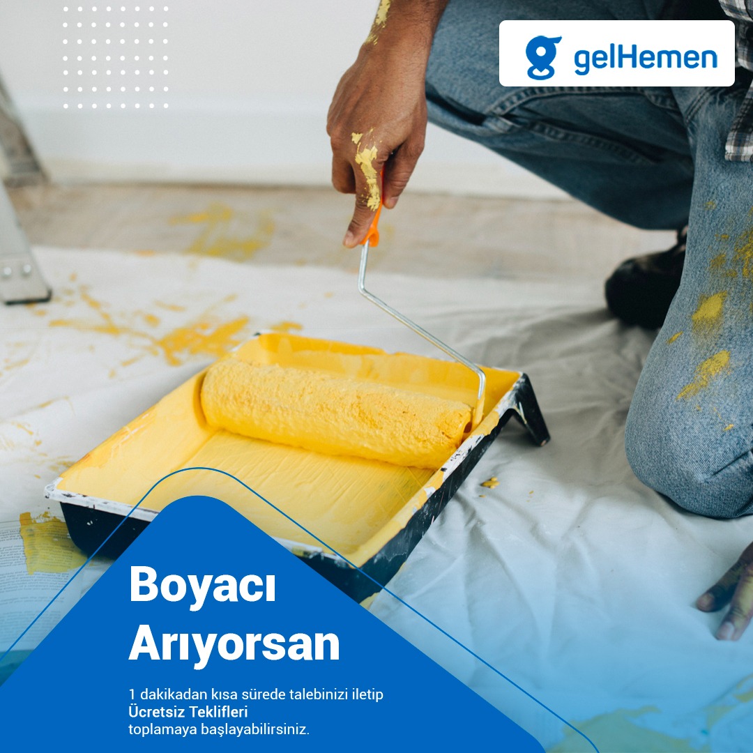 Yaz ayları, boya badana yapmak için uygun zamanlar. Boya badana hizmeti veren tecrübeli profesyoneller “gelHemen”de
gelhemen.com/tr/service/ins…

#gelhemen #boya #boyacı #badana #mantolama #duvarçıtası #kartonpiyer #satenboya #yağlıboya #silikonboya #plastikboya #sedefbaskı #stropiyer
