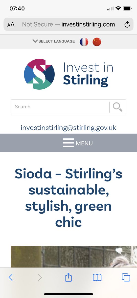 Great to link up <a href="/SiodaUk/">Sìoda UK</a> and <a href="/InvestStirling/">Invest in Stirling</a> for a feature news article on their website this month. 

#Sustainability #fashion #ethicalfashion #scotland #ecofriendlyfashion #socialenterprise 

investinstirling.com/why-stirling/n…