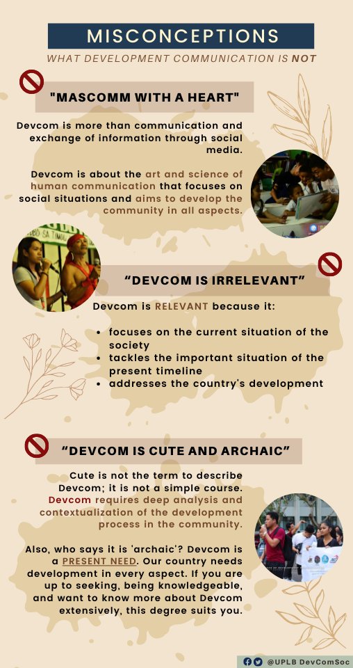 UPLBDevComSoc's tweet photo. Cute at archaic? Manguna sa pag-debunk ng mga misconceptions tungkol sa Development Communication at alamin kung bakit nga ba relevant ito sa panahon ngayon. #UPCA2021 #uplbdevcom https://t.co/unxmSqzvX6