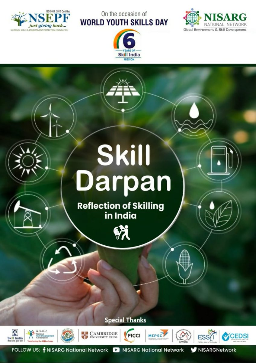 Cambridge University Press & Assessment-South Asia (@cambridgesasia) on Twitter photo . <a href="/NISARGNetwork/">NISARG National Network</a> has released its annual magazine SKILL DARPAN on the occasion of #WorldYouthSkillsDay 2021. Here's to celebrating 6 years of the Skill India Mission! . <a href="/NISARGNetwork/">NISARG National Network</a> has released its annual magazine SKILL DARPAN on the occasion of #WorldYouthSkillsDay 2021. Here's to celebrating 6 years of the Skill India Mission!