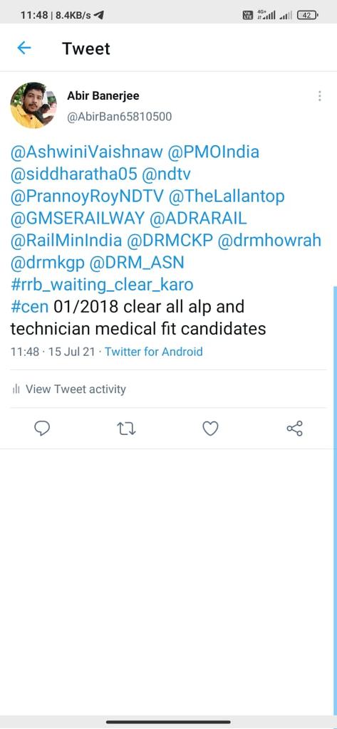 Asin38506685's tweet photo. #rrb_waiting_clear_karo
#ALP_TECH https://t.co/9wTpBZRUXd