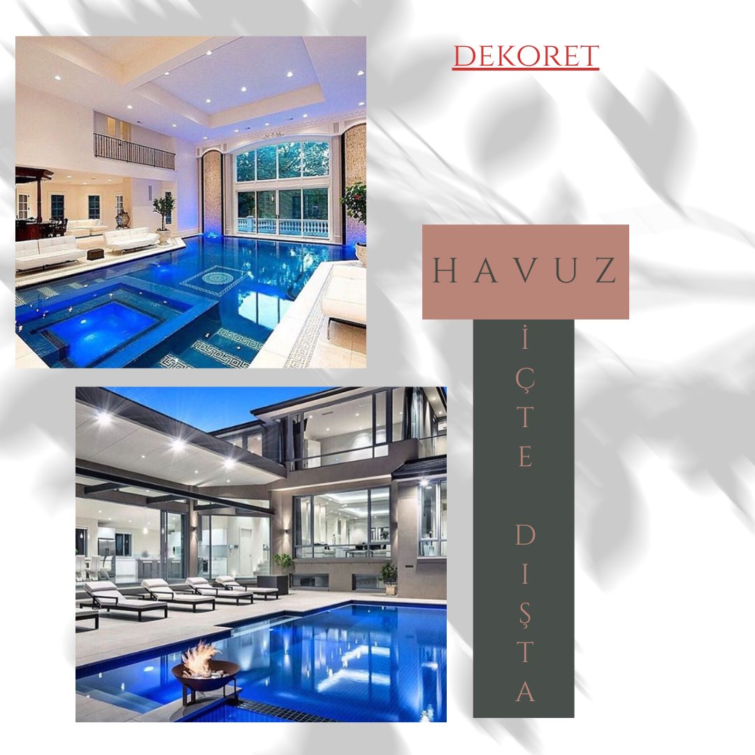 dekoretTR's tweet photo. 😍 Havuz! İçede mi Dışarıda mı? #havuz #dekoret #dekorasyon #mobilya #tasarim #icdizayn #ev #dekorasyonfikirleri #dekorasyononerisi #dekorasyonzevkim #dekorasyononerileri #mimar #homedecor 🔰 https://t.co/0RT4Ye41YP