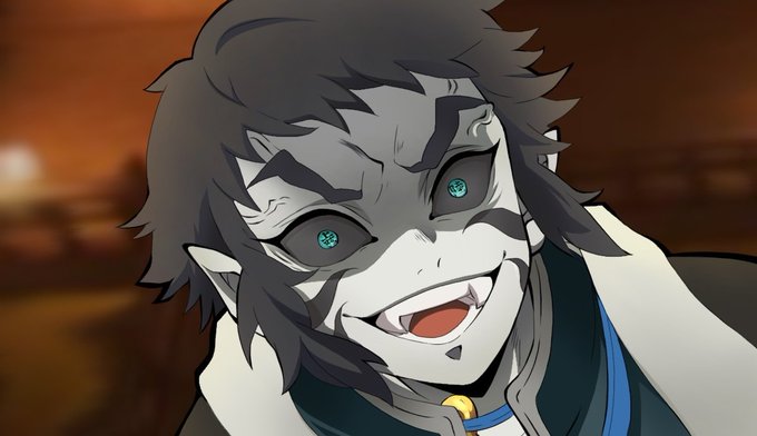 モモのリリィなスネおさんがTwitterに投稿した獪岳(鬼滅の刃)のイラスト。