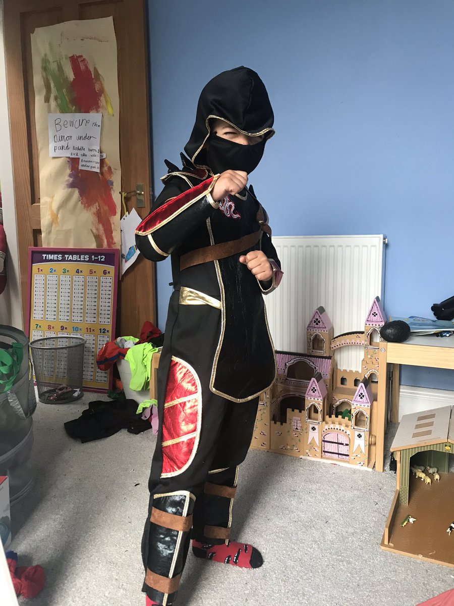 This ninja is ready for @StJohnsL22PTFA break the rules day at @StJohnsL22