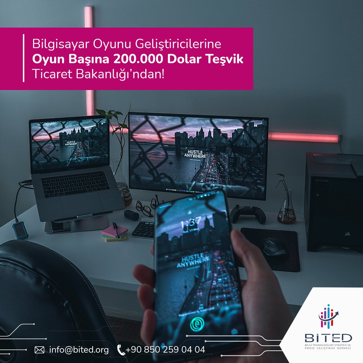 #BilgisayarOyunu Geliştiricilerine Oyun Başına 200.000 Dolar #Teşvik Ticaret Bakanlığı’ndan!

Bilgisayar oyunu veya mobil uygulama geliştiren şirketler, yaptıkları dijital ürünün yurt dışına pazarlanmasına yönelik olarak @ticaret  teşviklerinden faydalanabilir.