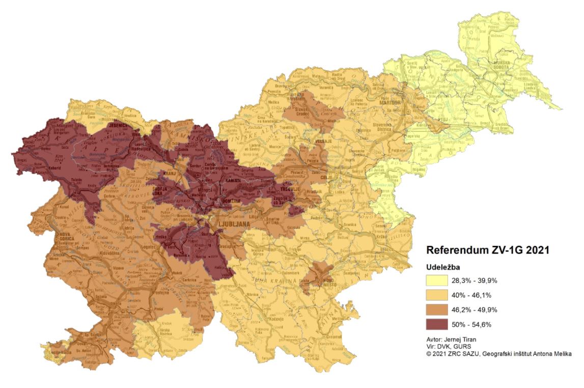 geoinstitut's tweet photo. REFERENDUMSKI ZEMLJEVIDI
Naš sodelavec dr. Jernej Tiran je kartografsko upodobil rezultate in odzivnost na zadnjem referendumu. @ZrcSazu @zemljepis @GeografSi @metinalista https://t.co/EAqKvVhb3u