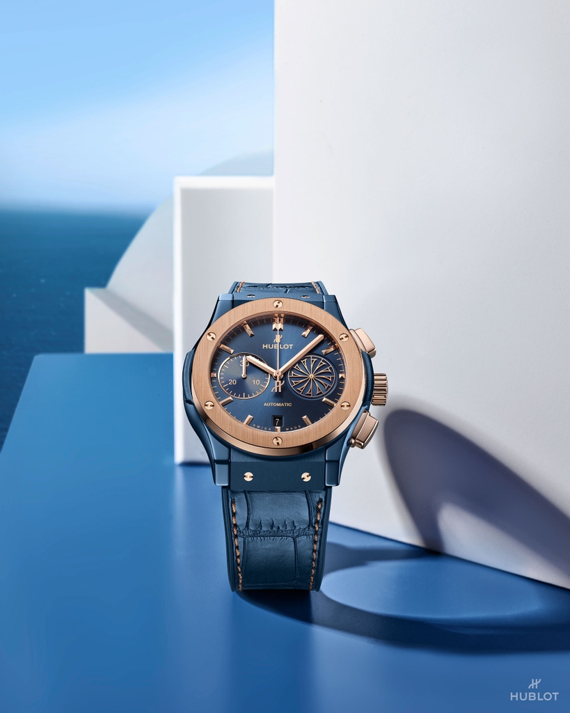 Hublot's tweet photo. Hublot takes over the Mediterranean sea with the launch of new limited edition pieces, the #ClassicFusionCapri, #ClassicFusionBodrum, #ClassicFusionMykonos and #ClassicFusionIbiza! From #Italy to #Greece via #Turkey and #Spain, join us on our journey into summer! https://t.co/RMEQ7Y13Cu