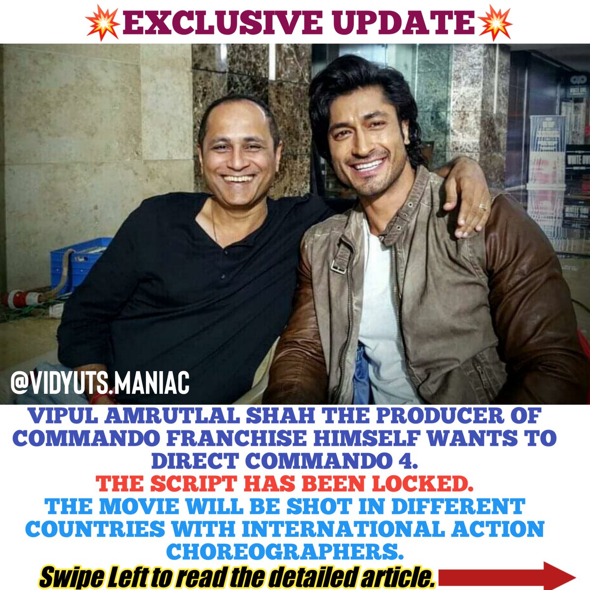 Meet_Unfiltered's tweet image. Exclusive update about #Commando4.
#Jammwalions brace yourself.